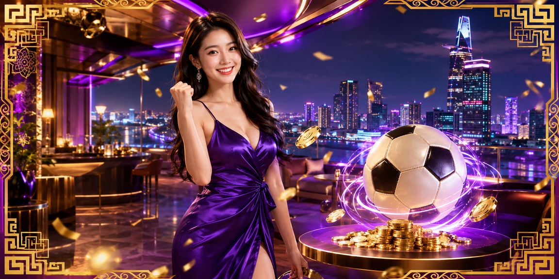 Người dùng TP. Hồ Chí Minh đặt cược bóng đá qua điện thoại trong ánh đèn neon ban đêm