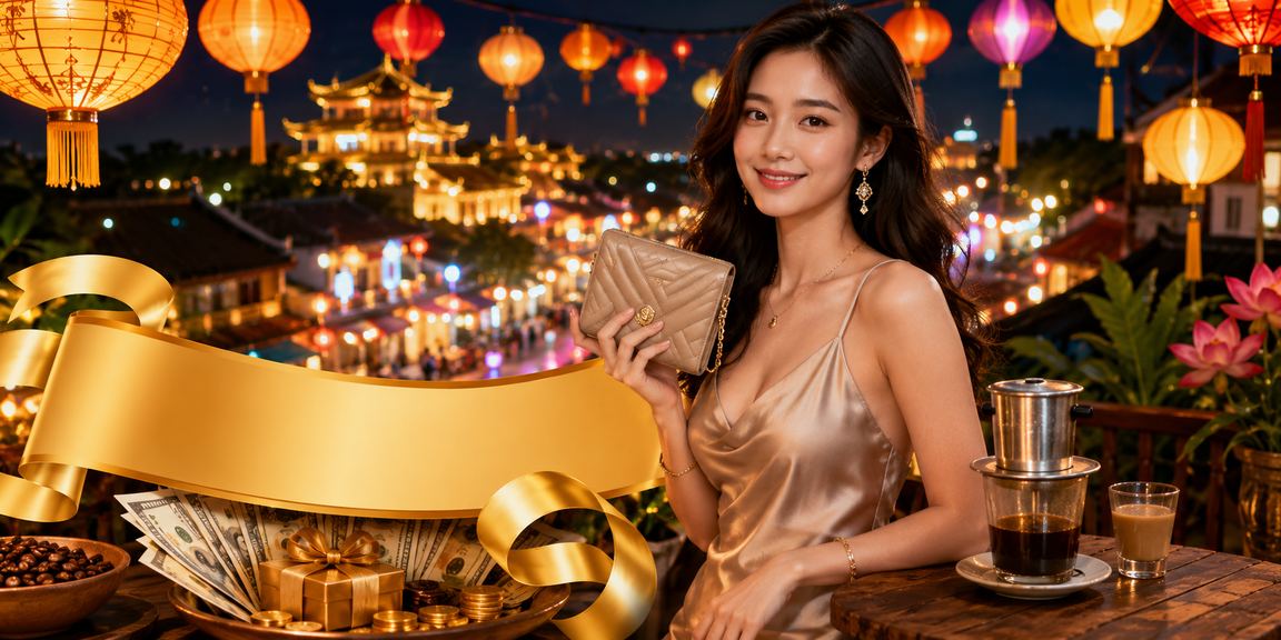 Người dùng tại Huế thưởng thức cà phê trong khi theo dõi trò chơi trực tuyến và xem thưởng cashback